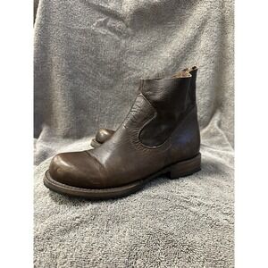 FREEBIRD BY STEVEN HATCHET MOTO BIKER ANKLE BOOTIES RARE Leather 7